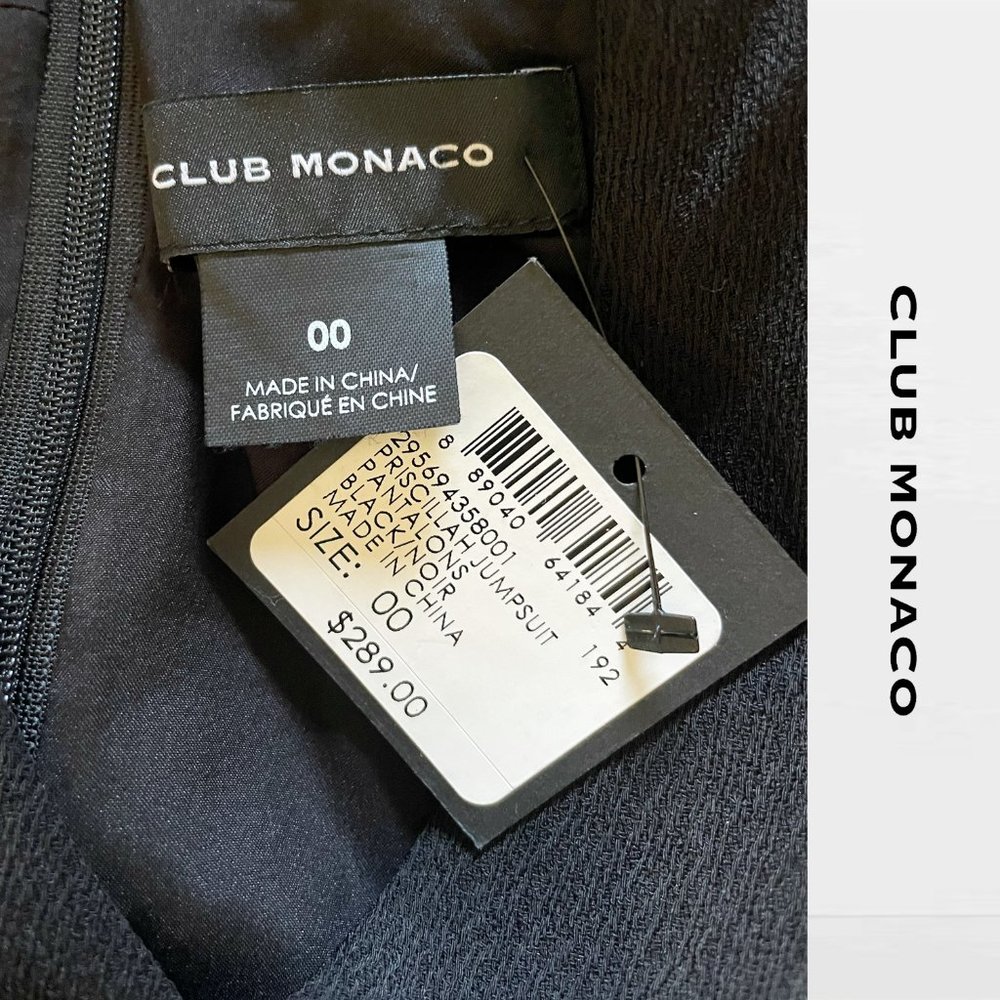 Club Monaco Black Halter Jumpsuit - Picture 3 of 3